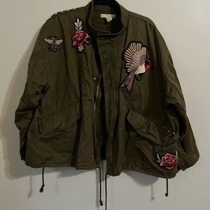 Patch Work Green Jacket